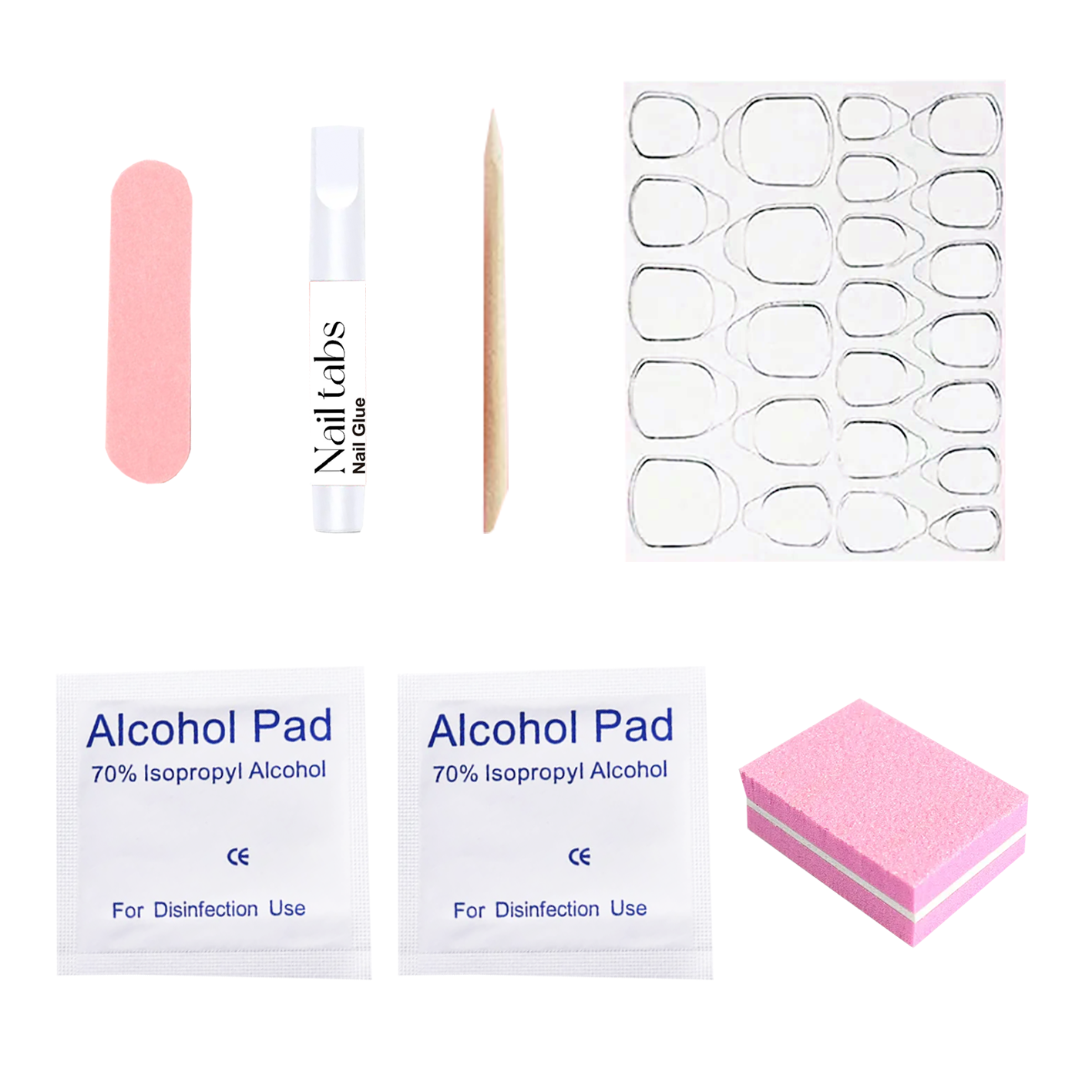 24 Pcs of perfect Nude pink Gel Nails