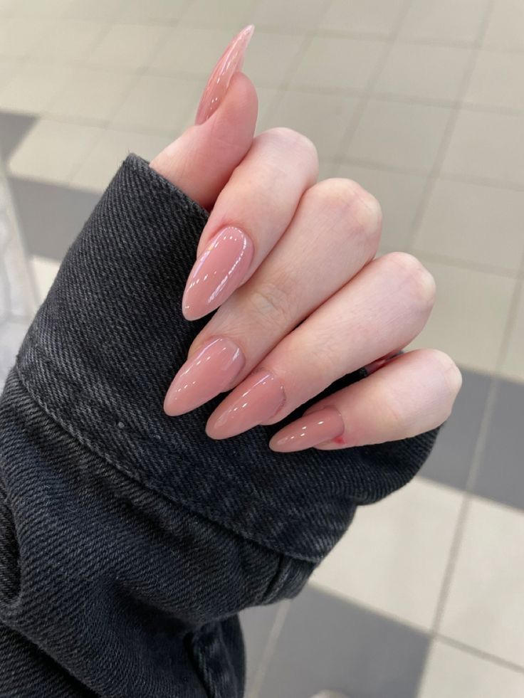 24 Pcs of perfect Nude pink Gel Nails
