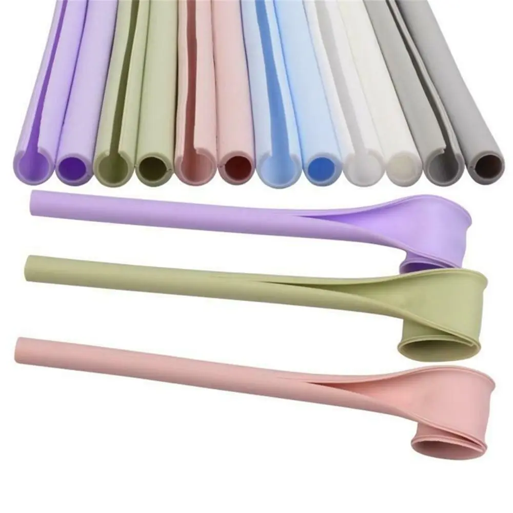 BPA Free Reusable Silicone Straws- Openable Snap Straw