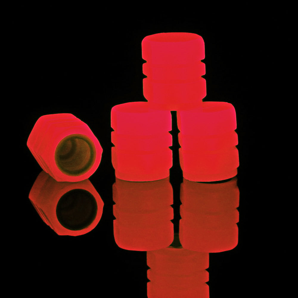 luminous valve caps fluorescent car tire valve cap