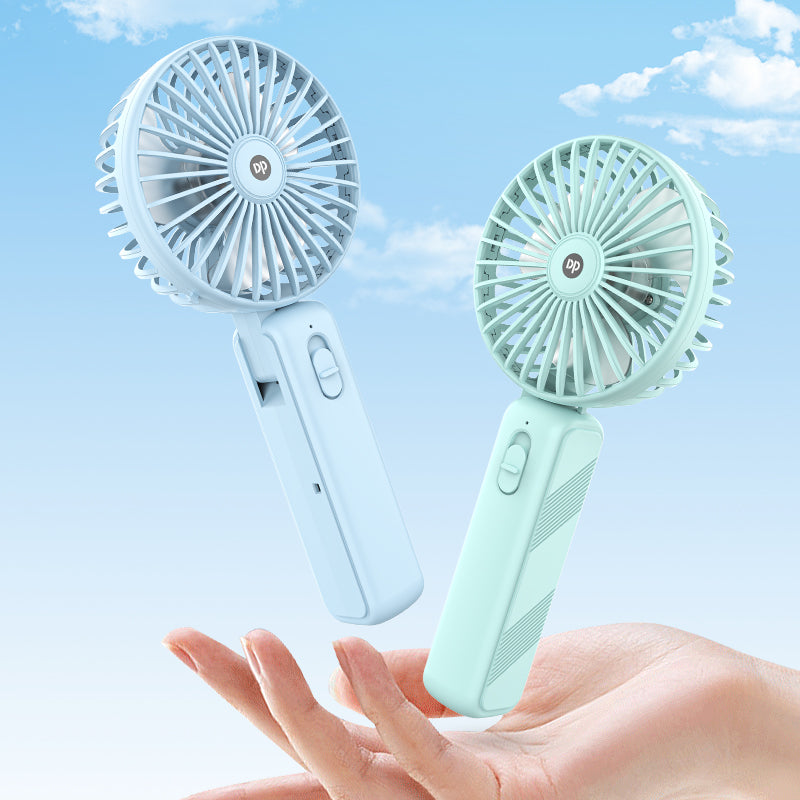 Handheld Mini Electric Portable Standing Fan Folding Small Desk Rechargeable Fan