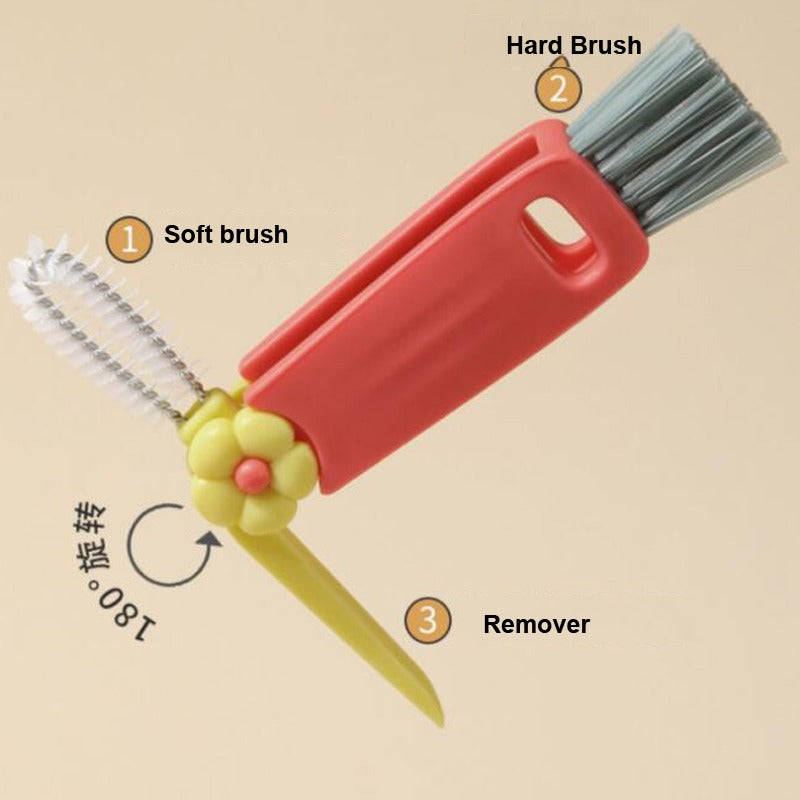 Plastic Water Bottle Cleaning Brush Portable Baby Bottle Brush Water Cup Brush