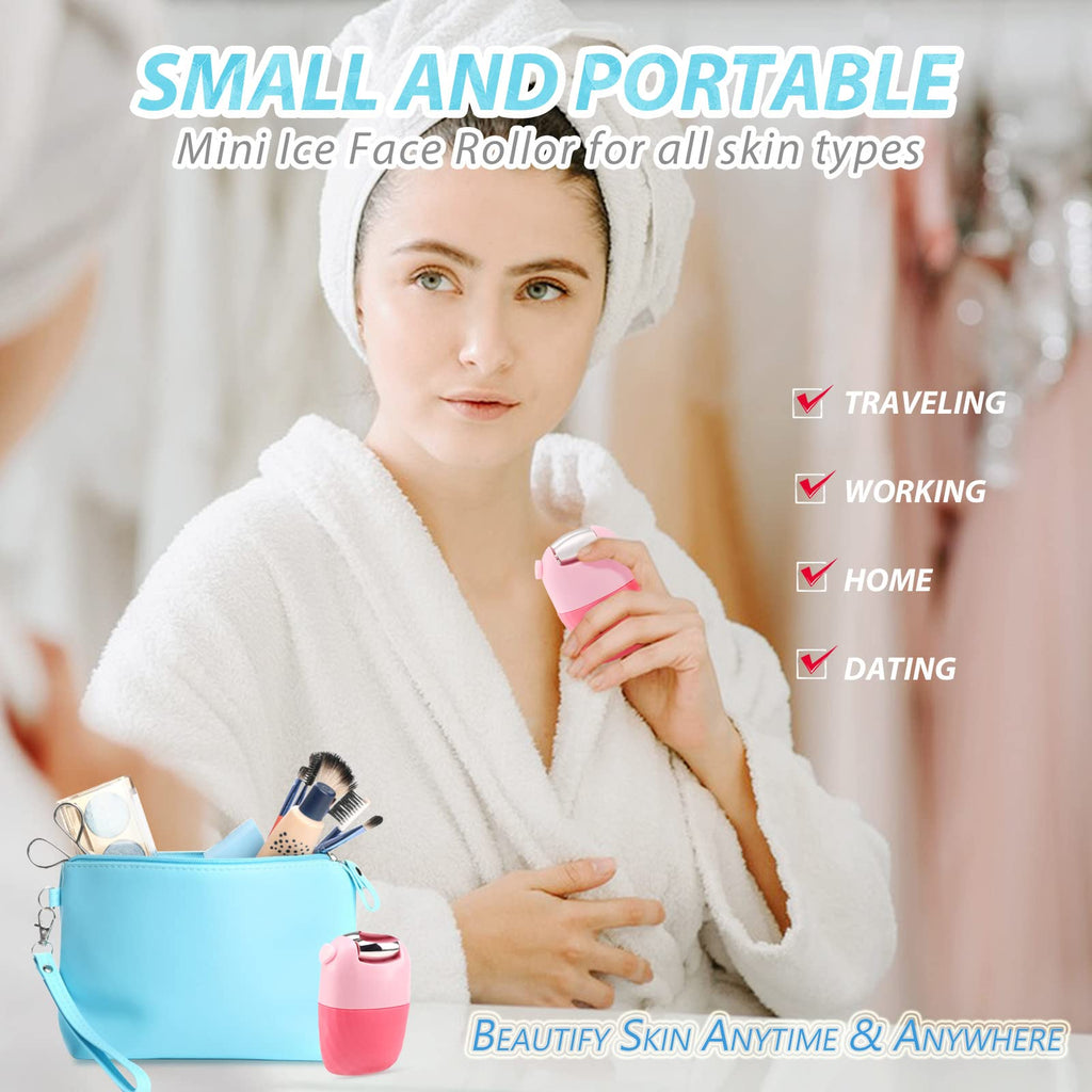 Facial Ice Cube Jade Roller  Jade Stone Ice Roller Glow Cube Ice Roller For Face and Eyes