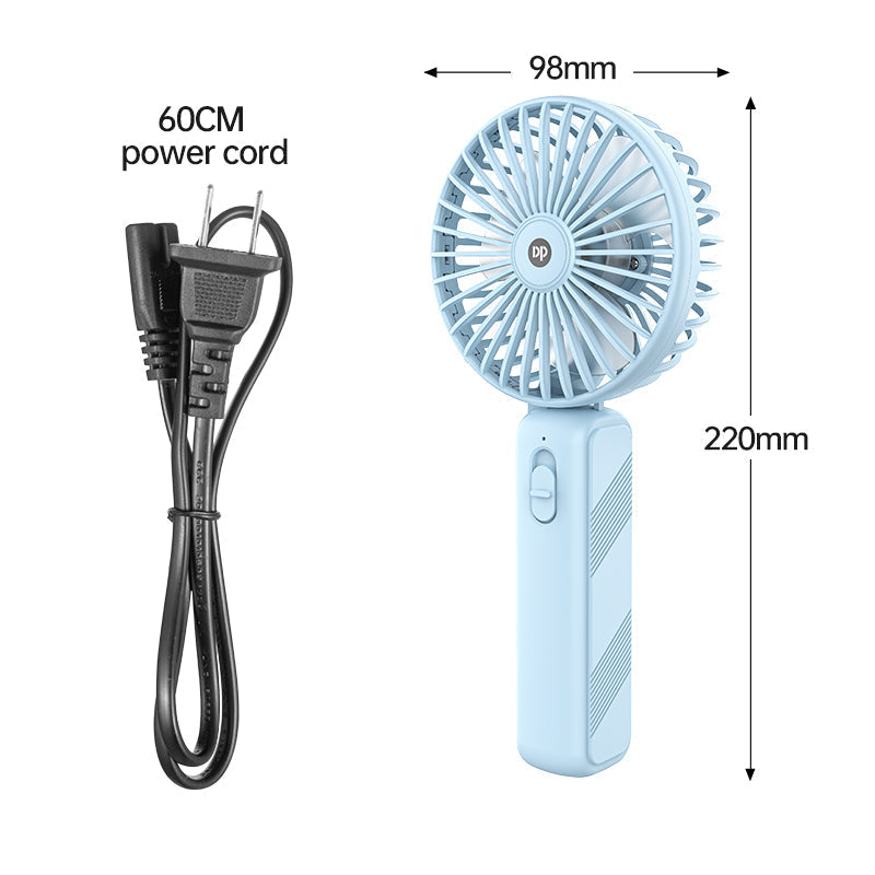 Handheld Mini Electric Portable Standing Fan Folding Small Desk Rechargeable Fan