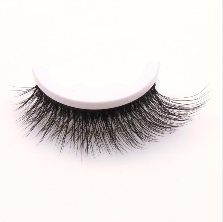 Self-adhesive false eyelash Self-adhesive false Silk  Eyelash Round Acrylic Package self adhesive eye lashes