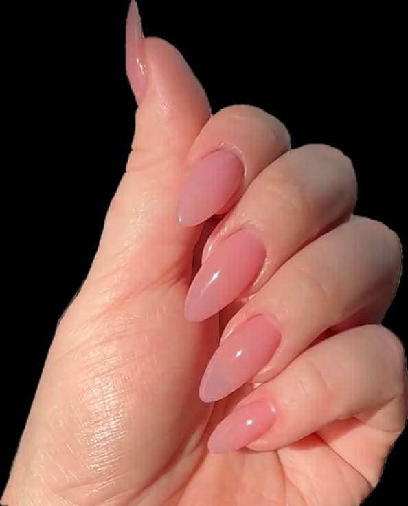 24 Pcs of Sharjeena Inspired X Nude pink Gel Nails